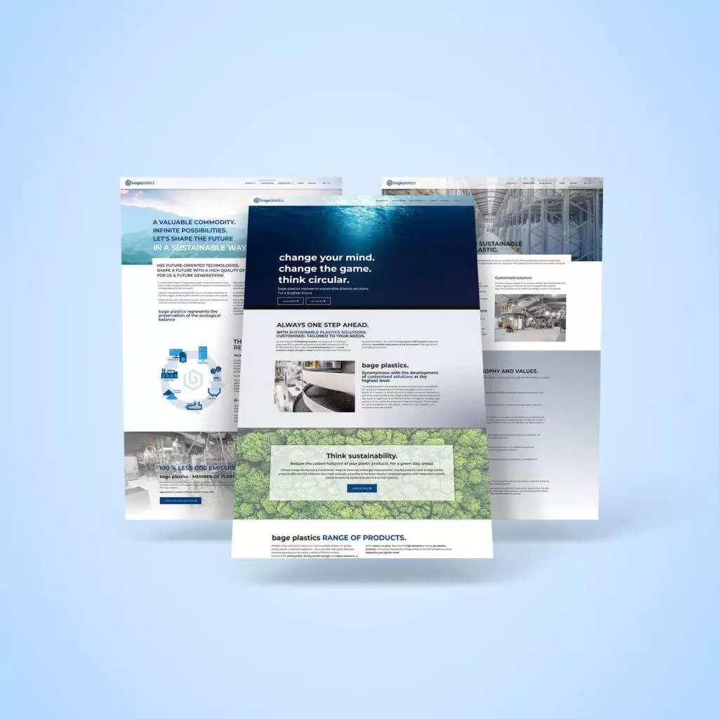 Digitales Handwerk Web Design Wien Portfolio bage plastics