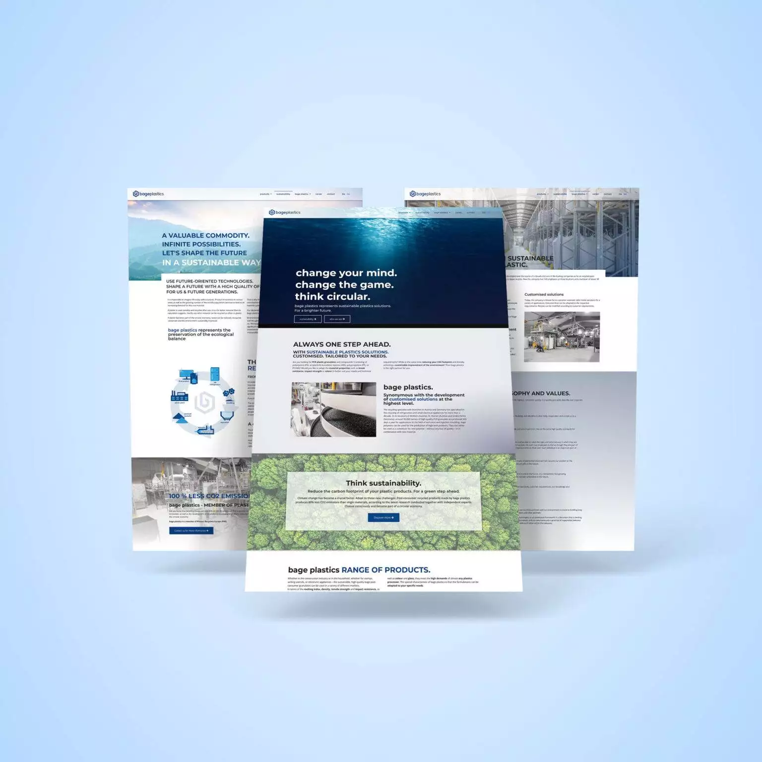 Digitales Handwerk Web Design Wien Portfolio bage plastics